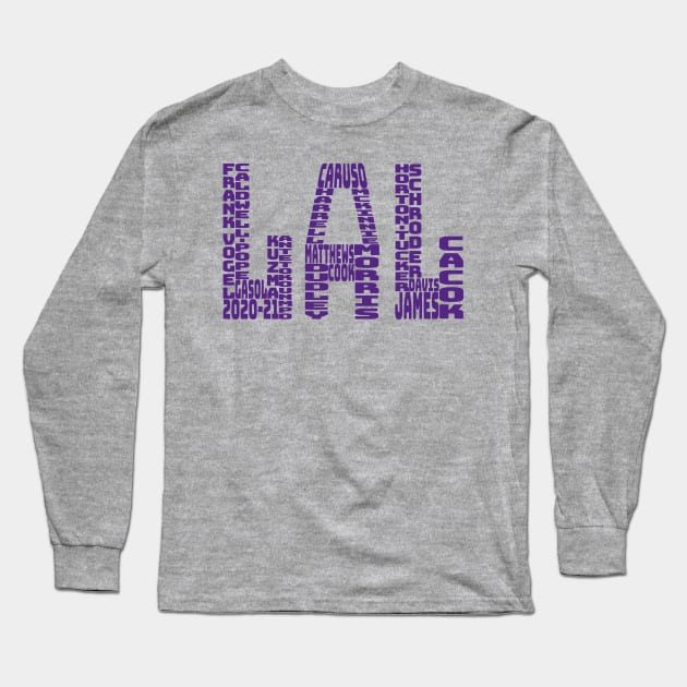 Los Angeles Lakers 2020 - 2021 Long Sleeve T-Shirt by gin3art